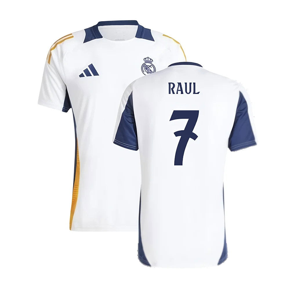 2024-2025 Real Madrid Training Tee (White) (Raul 7)_0