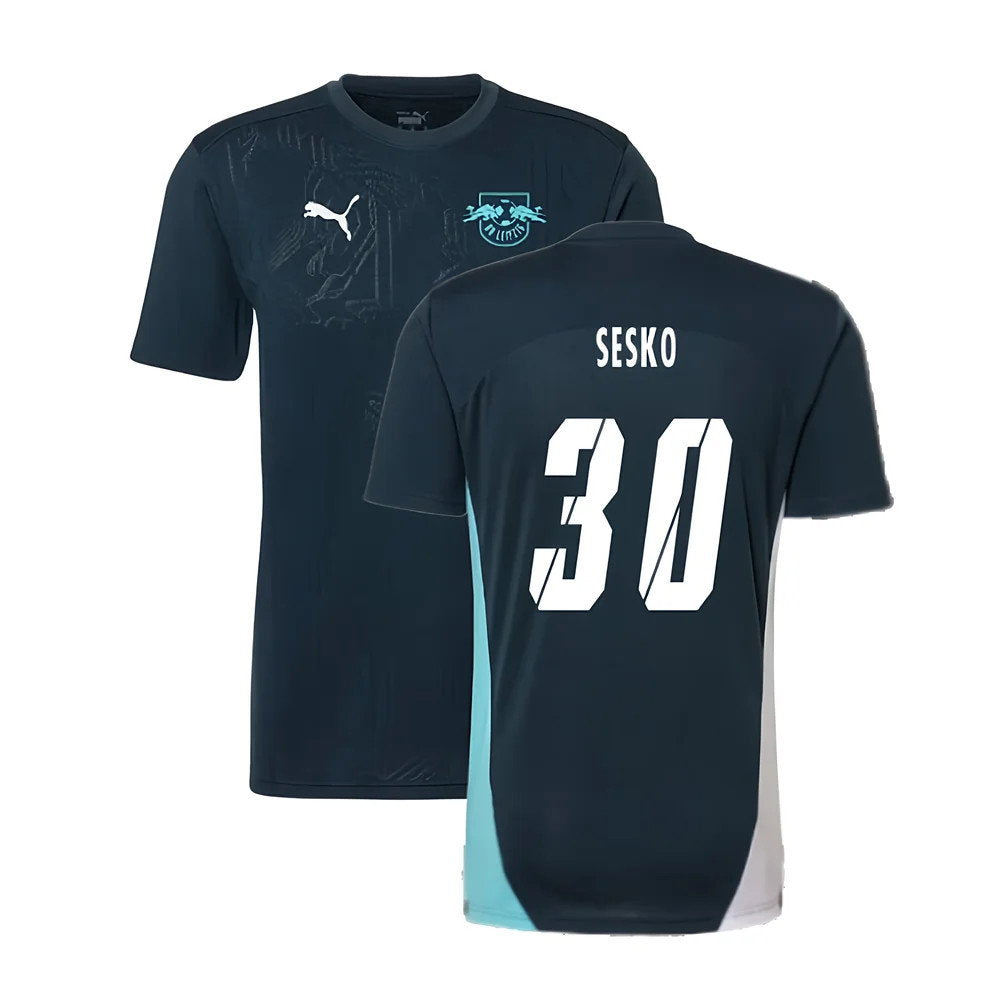 2024-2025 Red Bull Leipzig Training Shirt (Dark Night) (Sesko 30)_0