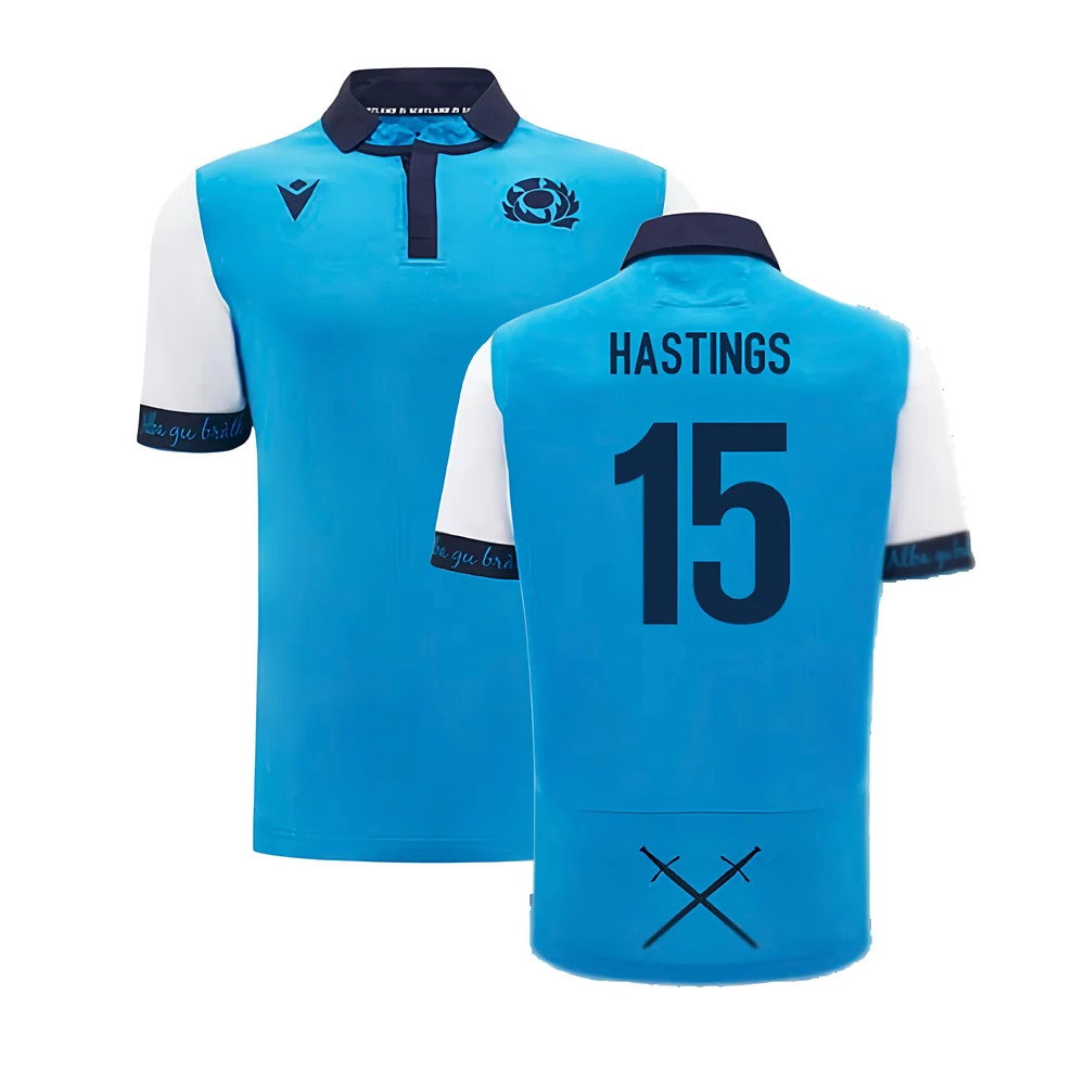 2024-2025 Scotland Rugby Away SS Cotton Shirt (Kids) (Hastings 15)_0