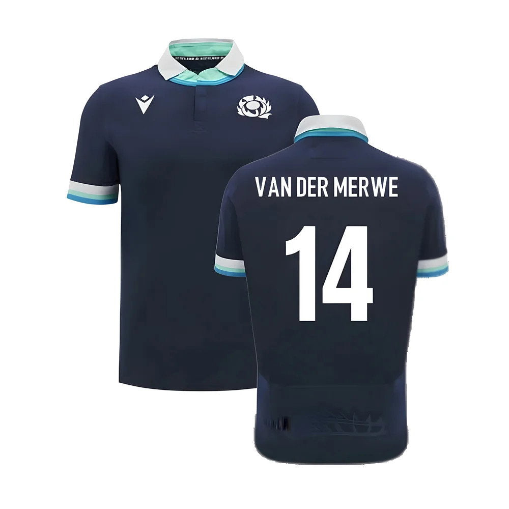 2024-2025 Scotland Rugby Home SS Cotton Shirt (Van Der Merwe 14)_0