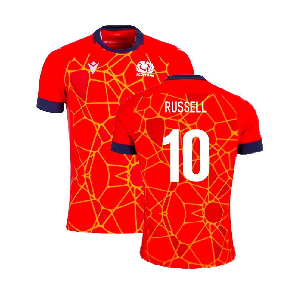 2024-2025 Scotland Rugby Training Jersey (Red) (Russell 10)_0