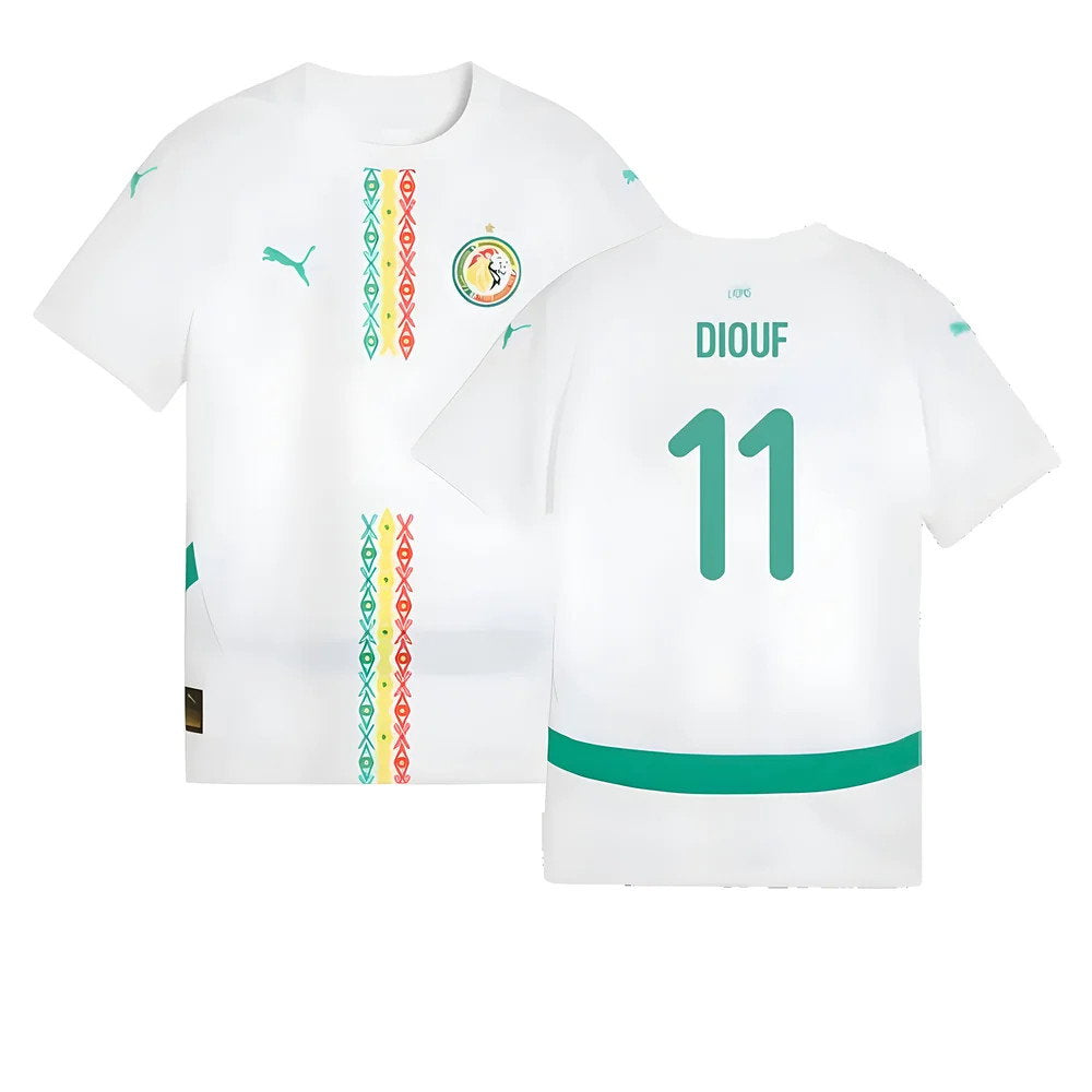 2024-2025 Senegal Home Shirt (Kids) (Diouf 11)_0
