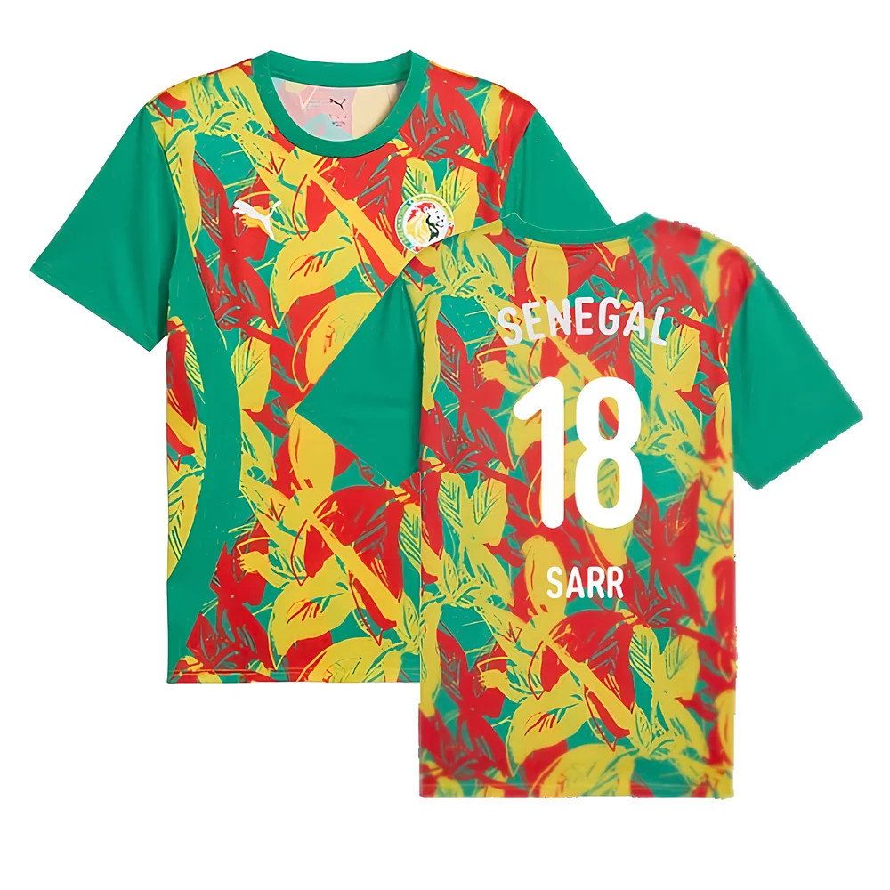 2024-2025 Senegal Prematch SS Jersey (Green) (Sarr 18)_0