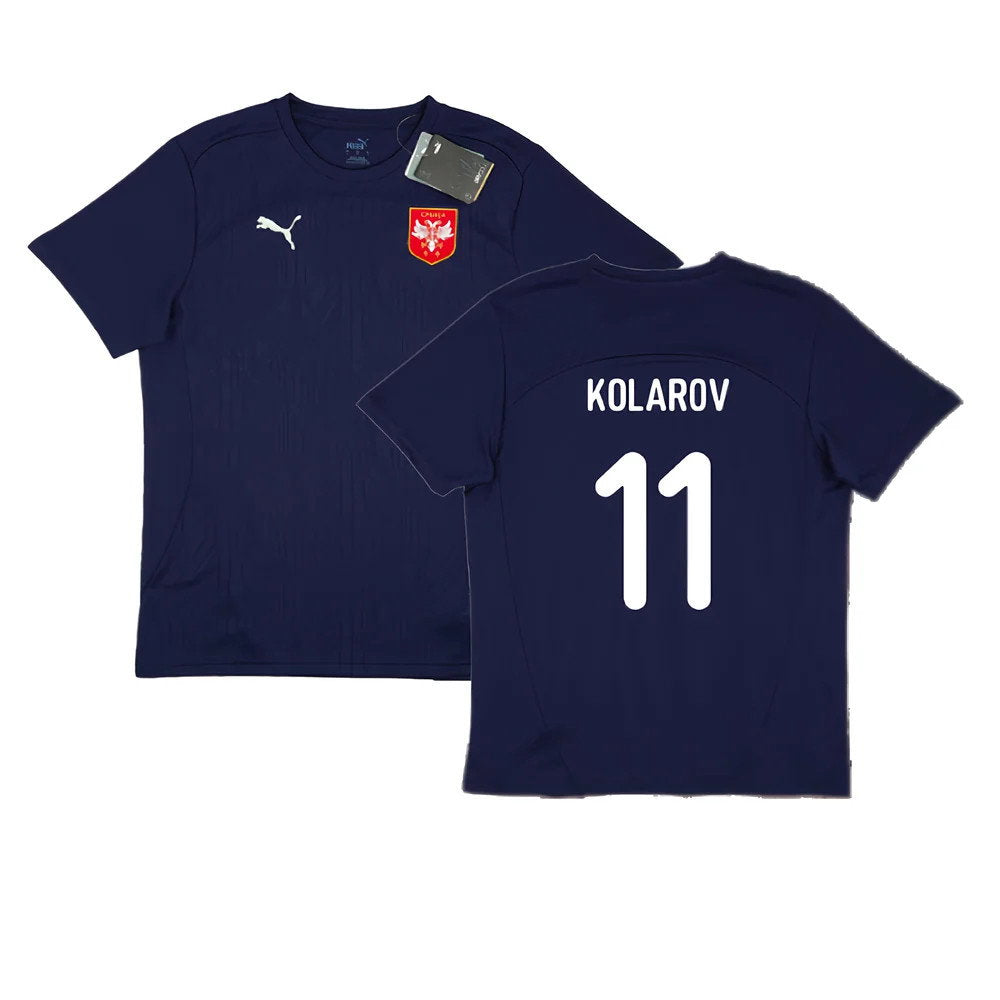 2024-2025 Serbia Training Jersey (Navy) (Kolarov 11)_0