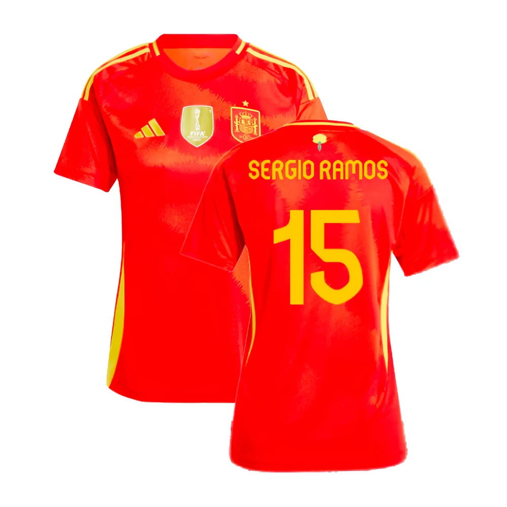 2024-2025 Spain Home Shirt (Ladies) (Sergio Ramos 15)_0