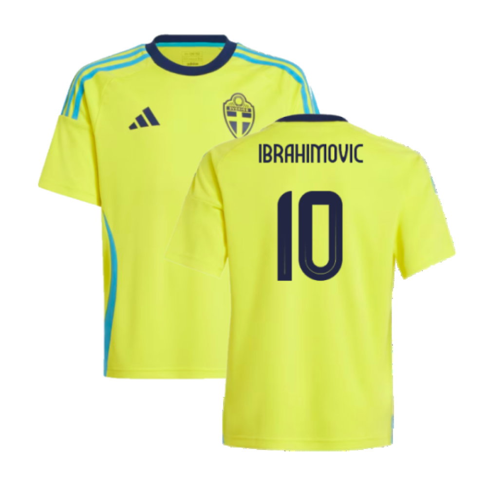 2024-2025 Sweden Home Fan Shirt (Kids) (IBRAHIMOVIC 10)_0