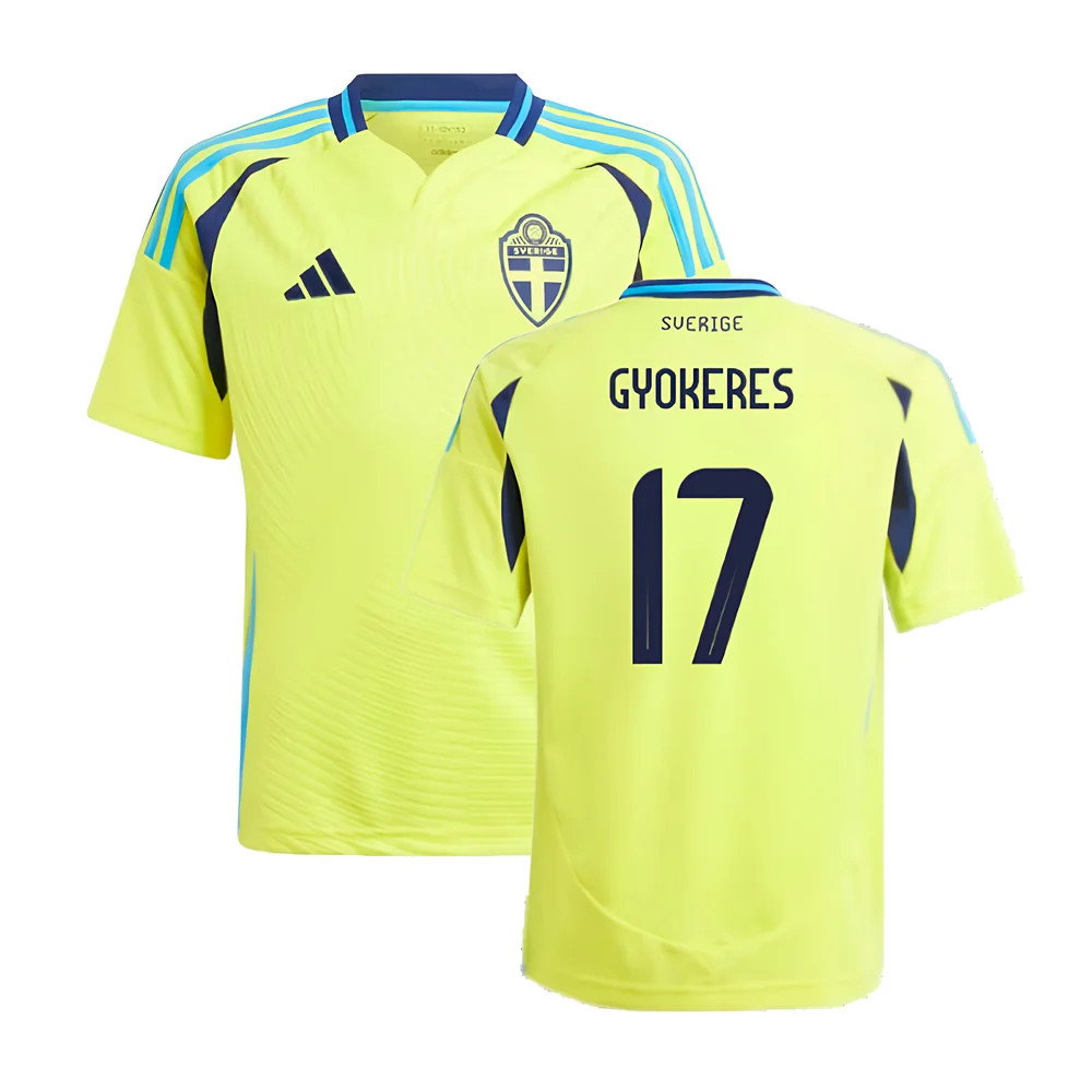 2024-2025 Sweden Home Shirt (Kids) (GYOKERES 17)_0
