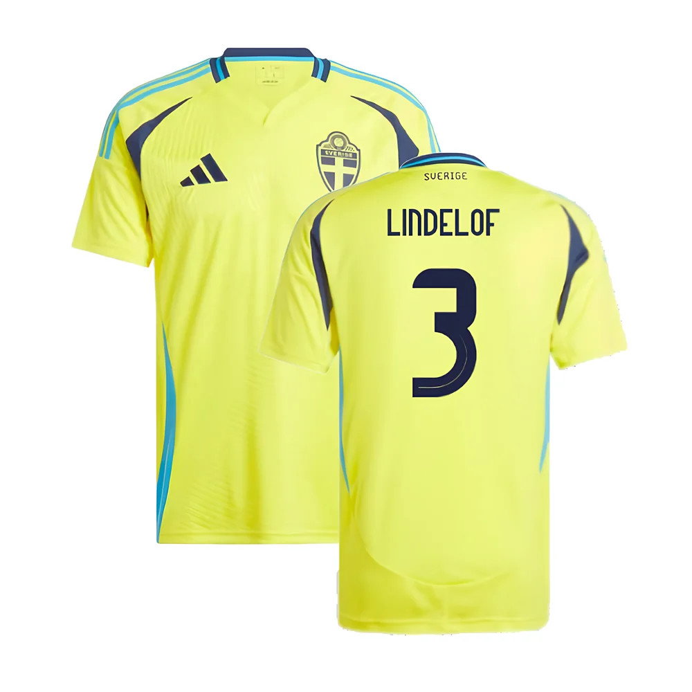 2024-2025 Sweden Home Shirt (LINDELOF 3)_0