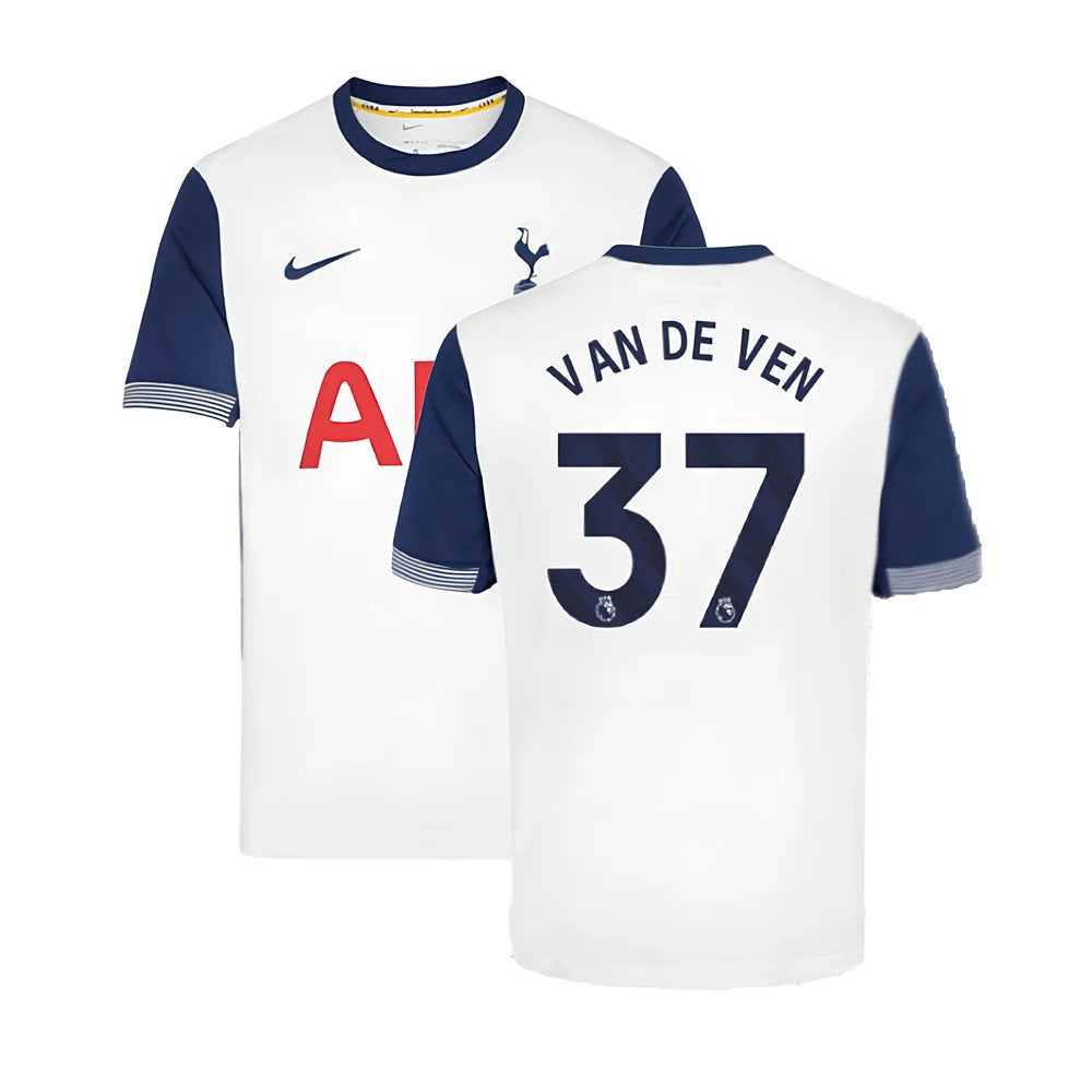 2024-2025 Tottenham Hotspur Home Shirt (Van De Ven 37)_0