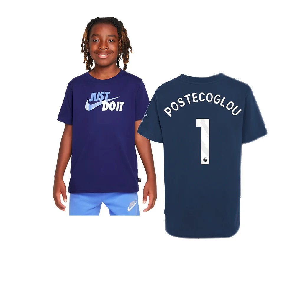 2024-2025 Tottenham Hotspur Just Do It T-Shirt (Navy) - Kids (Postecoglou 1)_0