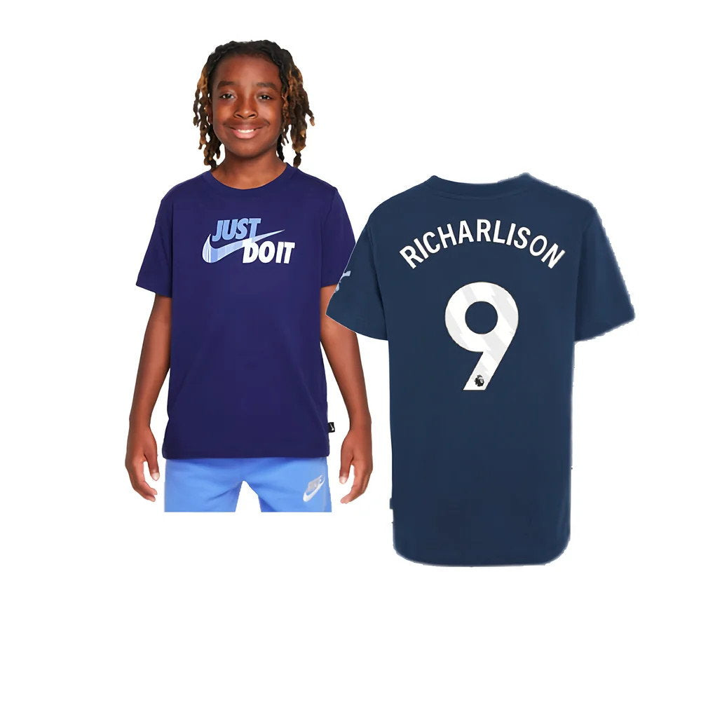 2024-2025 Tottenham Hotspur Just Do It T-Shirt (Navy) - Kids (Richarlison 9)_0