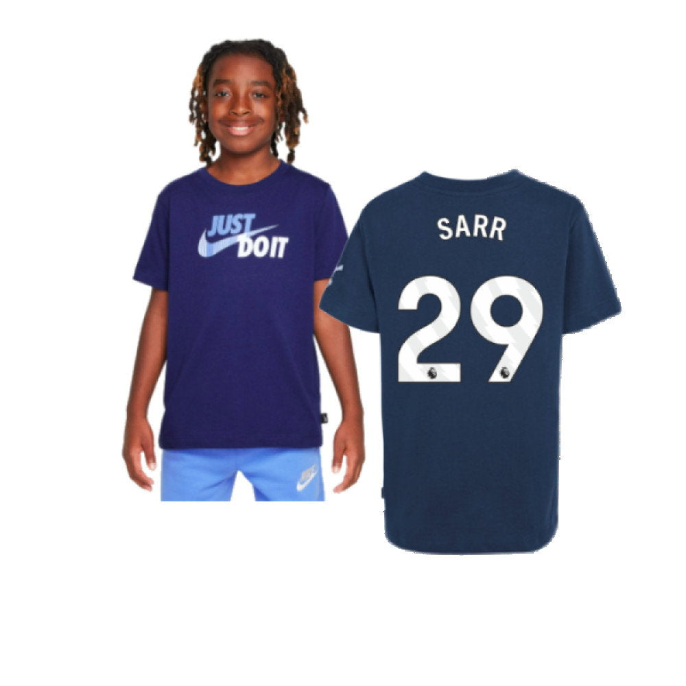 2024-2025 Tottenham Hotspur Just Do It T-Shirt (Navy) - Kids (Sarr 29)_0