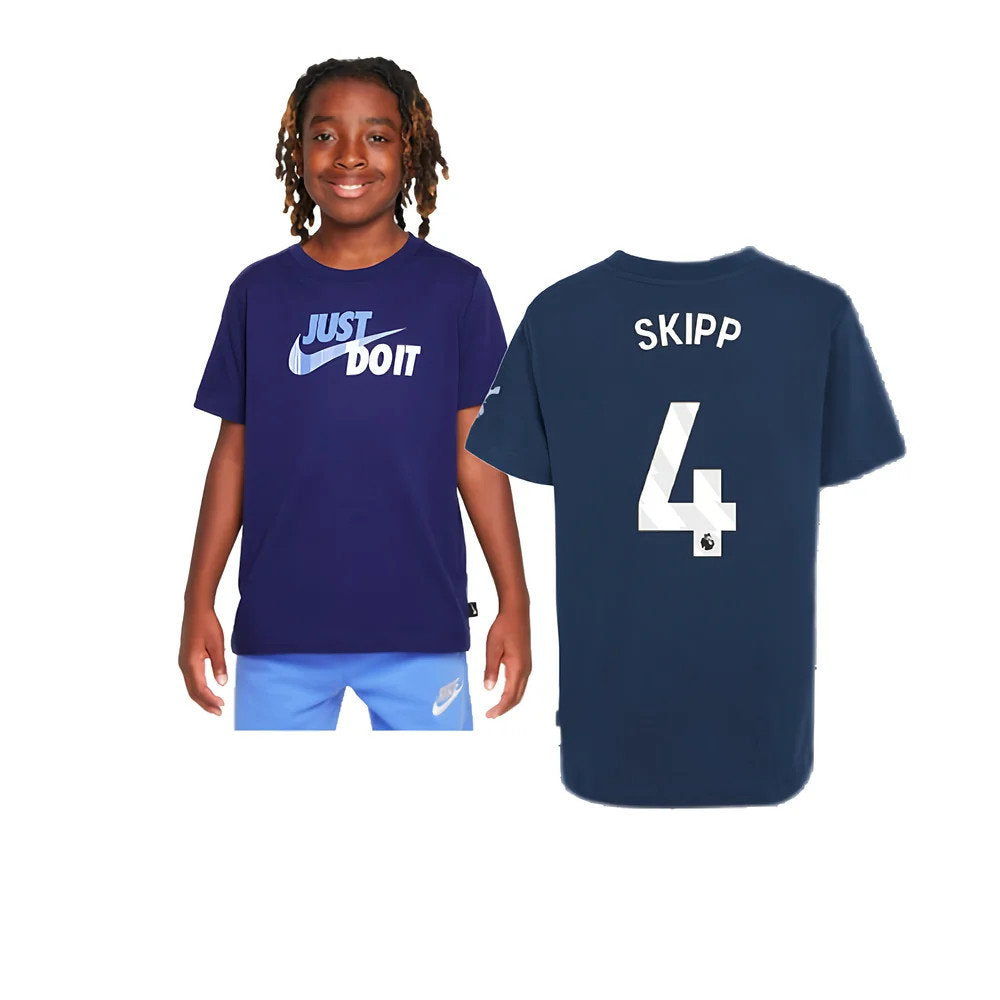 2024-2025 Tottenham Hotspur Just Do It T-Shirt (Navy) - Kids (Skipp 4)_0