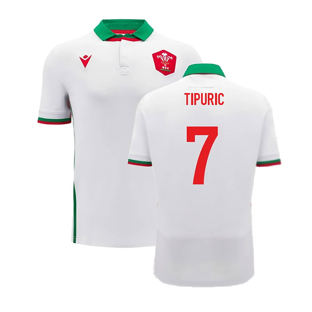 2024-2025 Wales Away Cotton Rugby Shirt (Kids) (Tipuric 7)_0