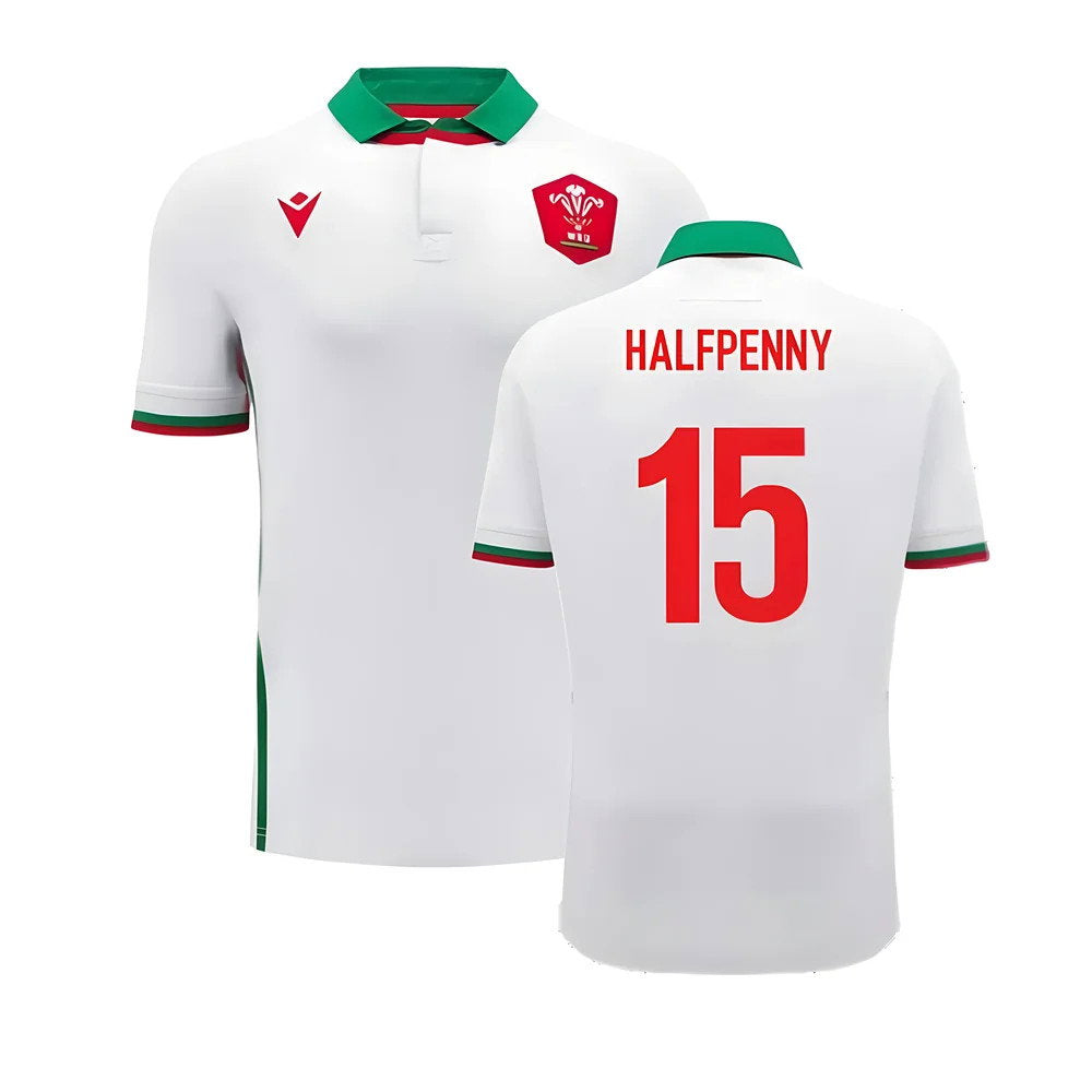2024-2025 Wales WRU Away Cotton Rugby Shirt (Halfpenny 15)_0