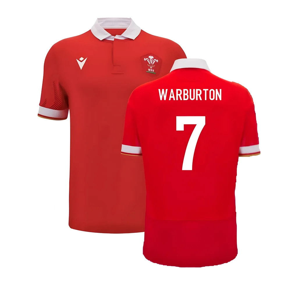 2024-2025 Wales WRU Home Cotton Rugby Shirt (Warburton 7)_0