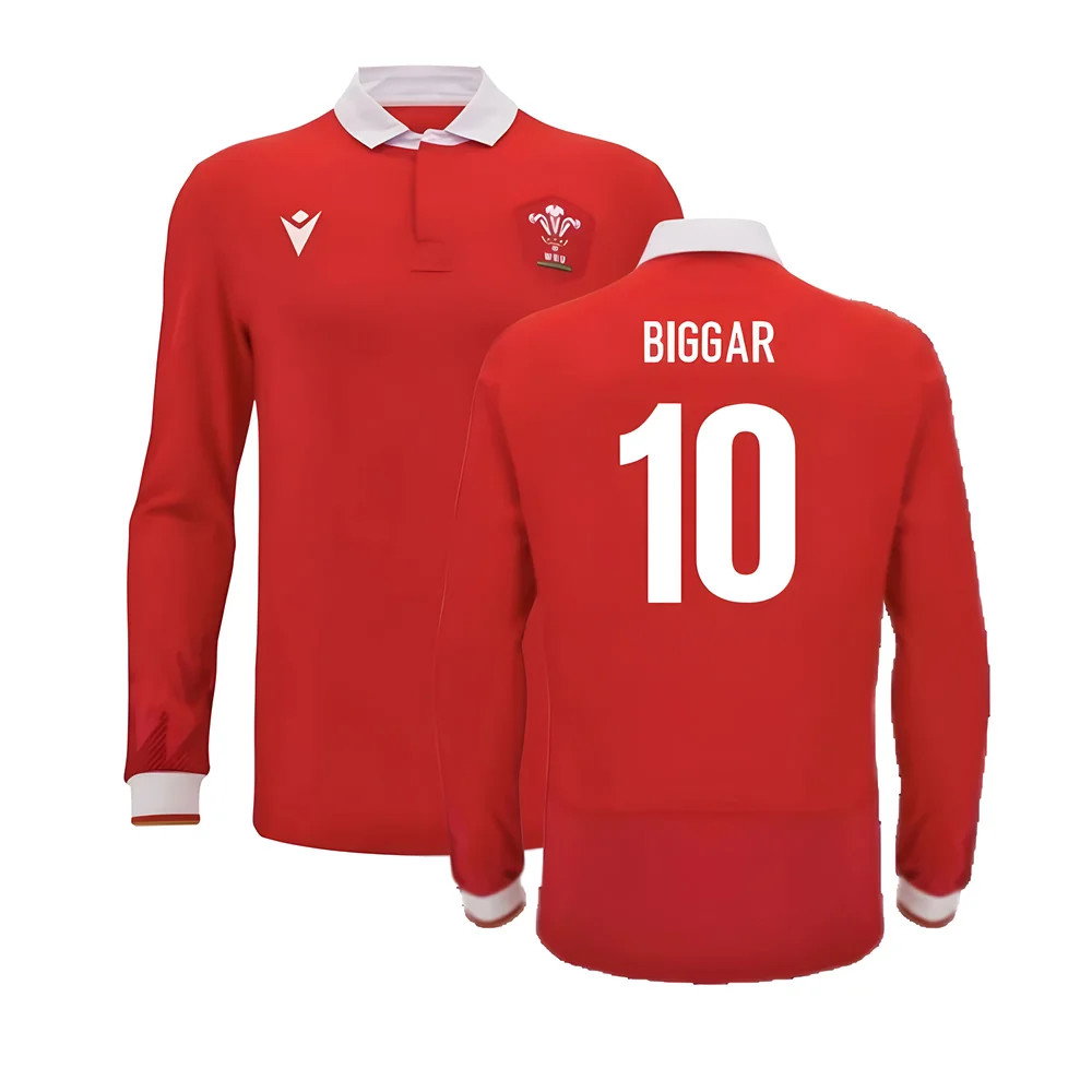 2024-2025 Wales WRU Home LS Cotton Rugby Shirt (Biggar 10)_0