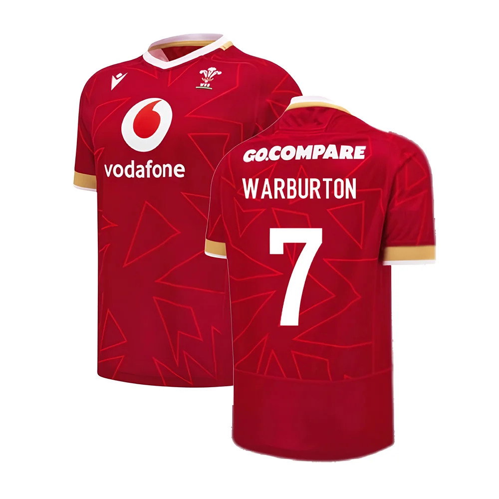2024-2025 Wales WRU Home Pathway Poly Rugby Shirt (Warburton 7)_0