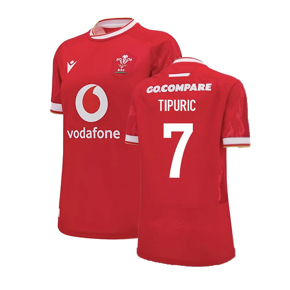 2024-2025 Wales WRU Home Replica Rugby Shirt (Womens) (Tipuric 7)_0