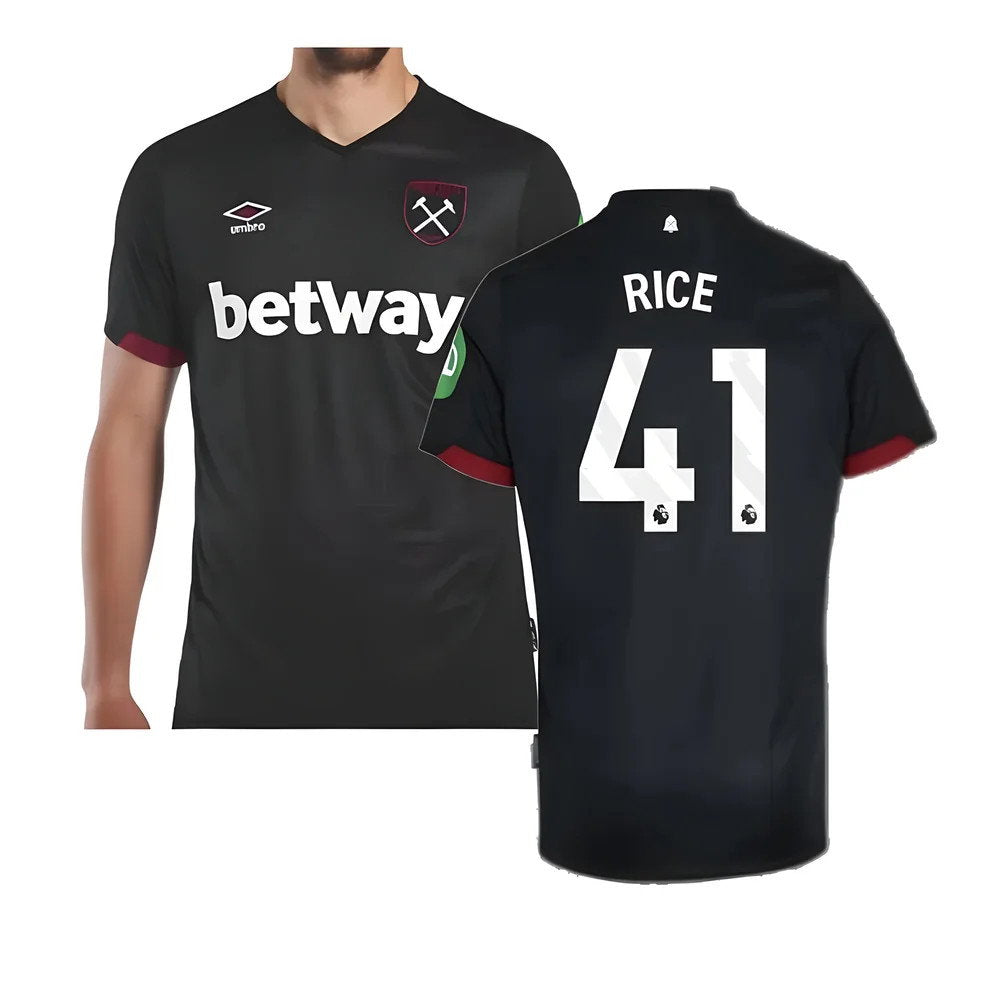 2024-2025 West Ham Away Shirt (Rice 41)_0
