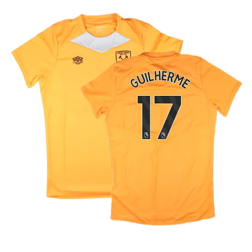 2024-2025 West Ham Training Jersey (Orange) - Kids (Guilherme 17)_0