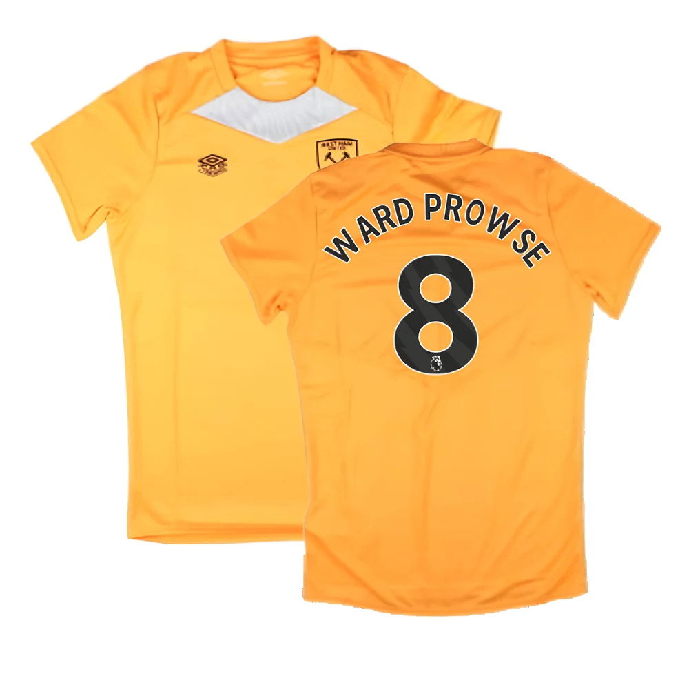 2024-2025 West Ham Training Jersey (Orange) - Kids (Ward Prowse 8)_0