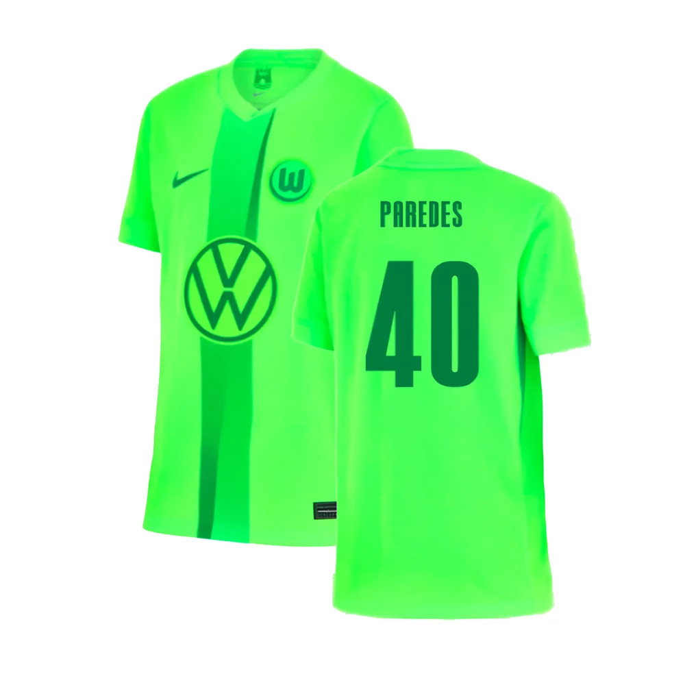 2024-2025 Wolfsburg Home Shirt (Kids) (Paredes 40)_0