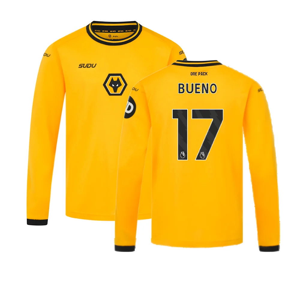 2024-2025 Wolves Long Sleeve Home Shirt (Kids) (Bueno 17)_0