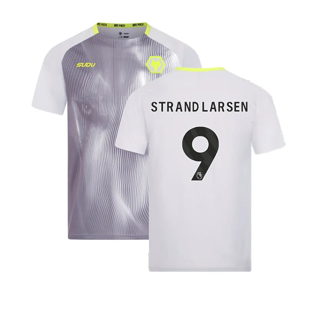 2024-2025 Wolves Players Training Shirt (Grey) (Strand Larsen 9)_0