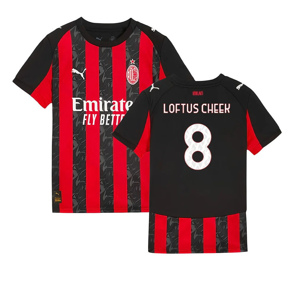 2025-2026 AC Milan Home Shirt (Kids) (Loftus Cheek 8)_0