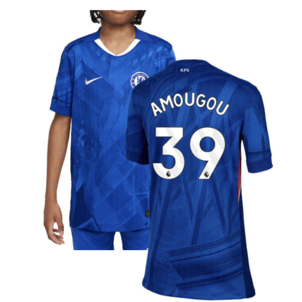 2025-2026 Chelsea Home Shirt (Kids) (Amougou 39)_0