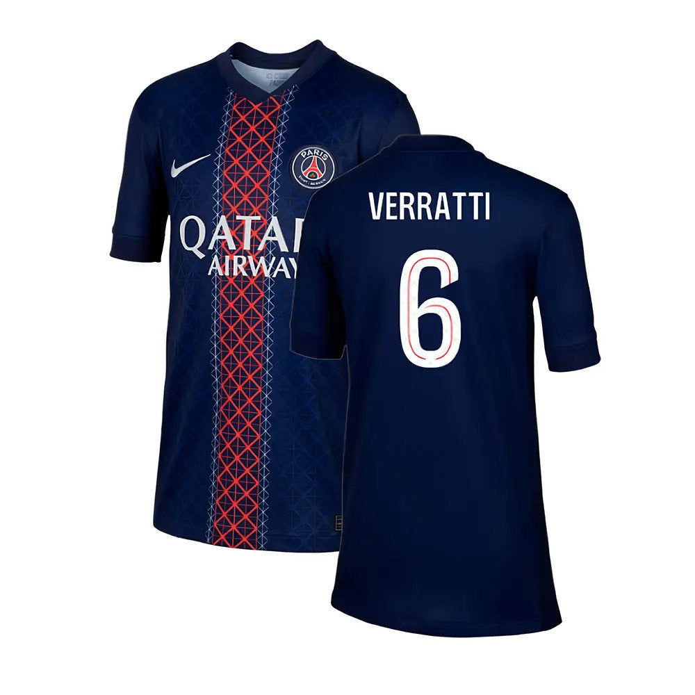 2025-2026 PSG Paris Saint Germain Home Shirt (Kids) (Verratti 6)_0