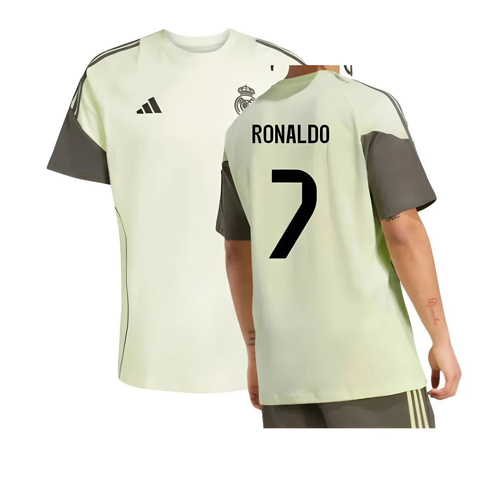 2025-2026 Real Madrid Training Tee (Almost Lime) (Ronaldo 7)_0