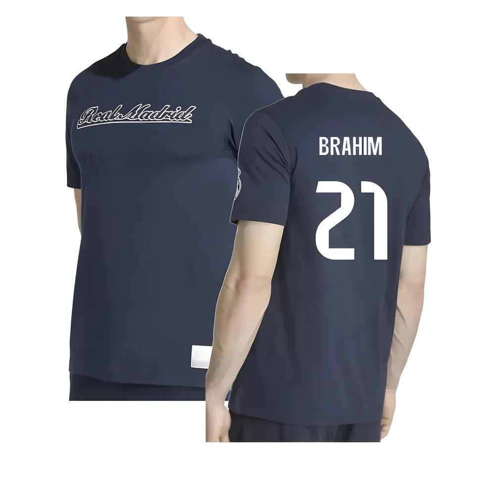 2025-2026 Real Madrid US Tee (Navy) (Brahim 21)_0