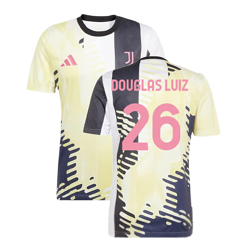 2025 Juventus Pre-Match Shirt (Yellow) (Douglas Luiz 26)_0