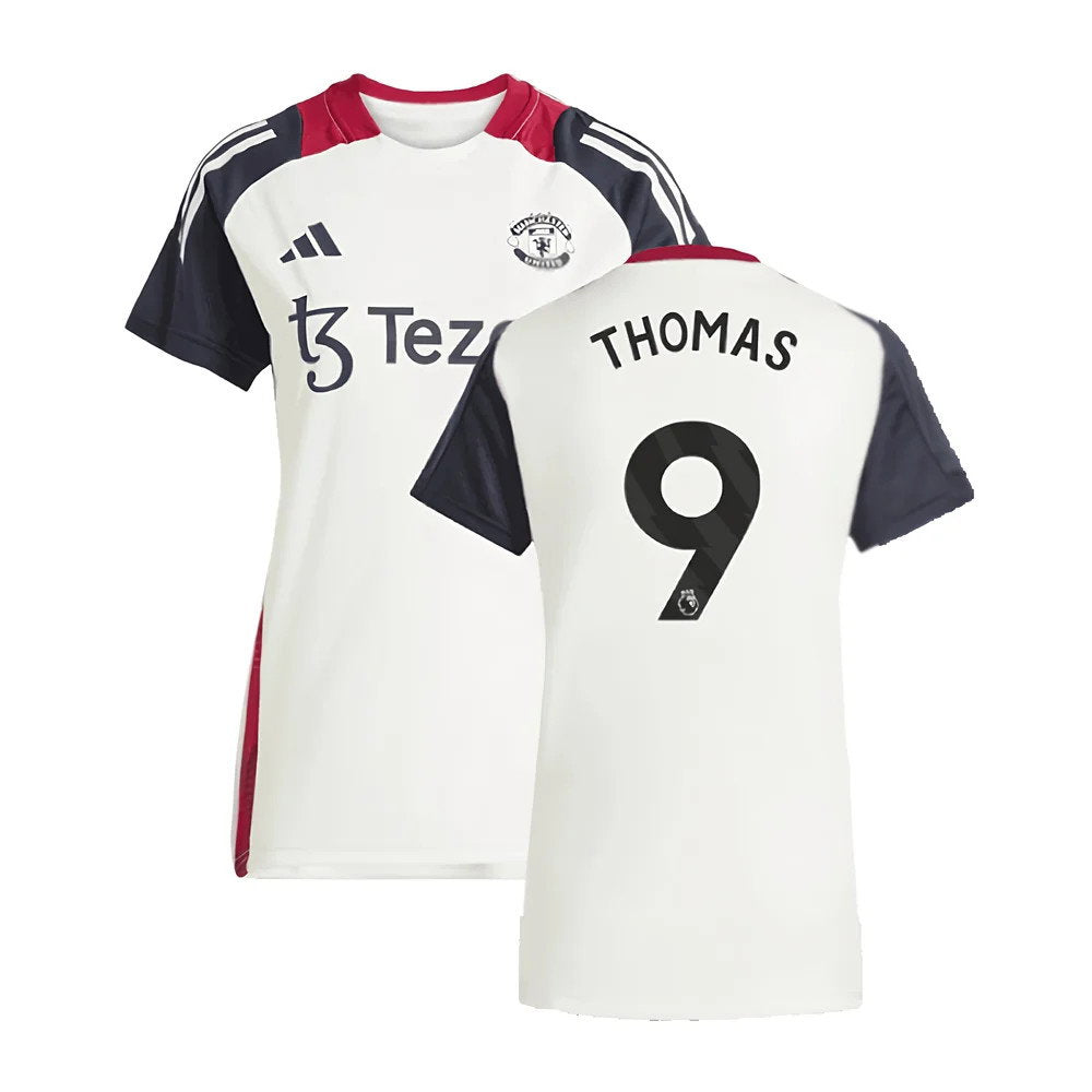 2025 Man Utd Training Jersey (Off White) - Womens (Thomas 9)_0