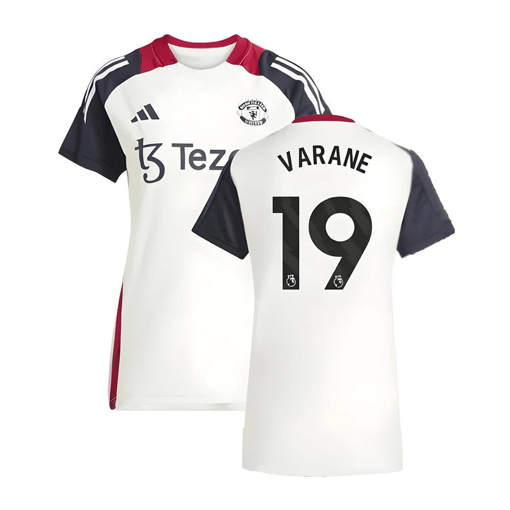2025 Man Utd Training Jersey (Off White) - Womens (Varane 19)_0