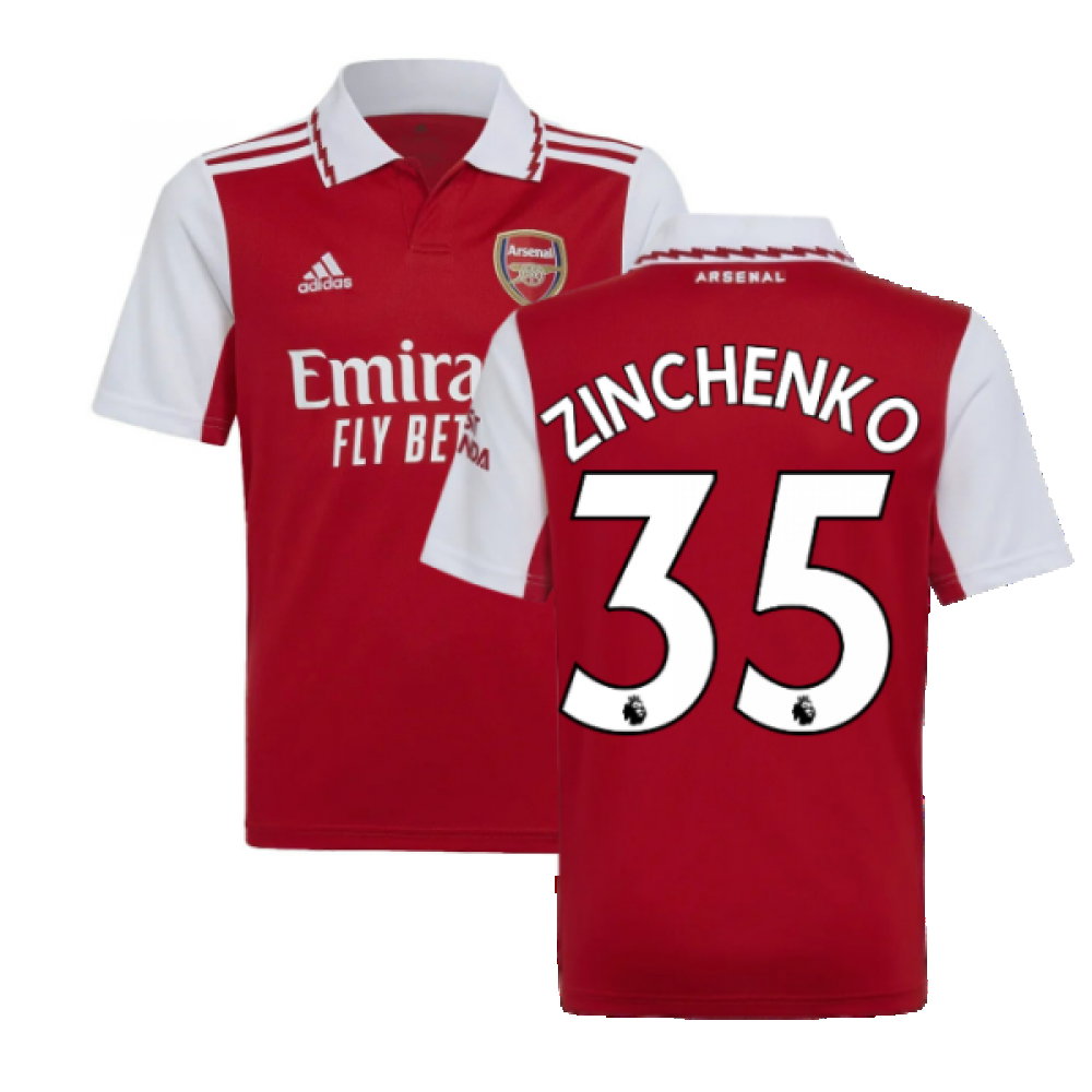 2022-2023 Arsenal Home Shirt (Kids) (ZINCHENKO 35)_0