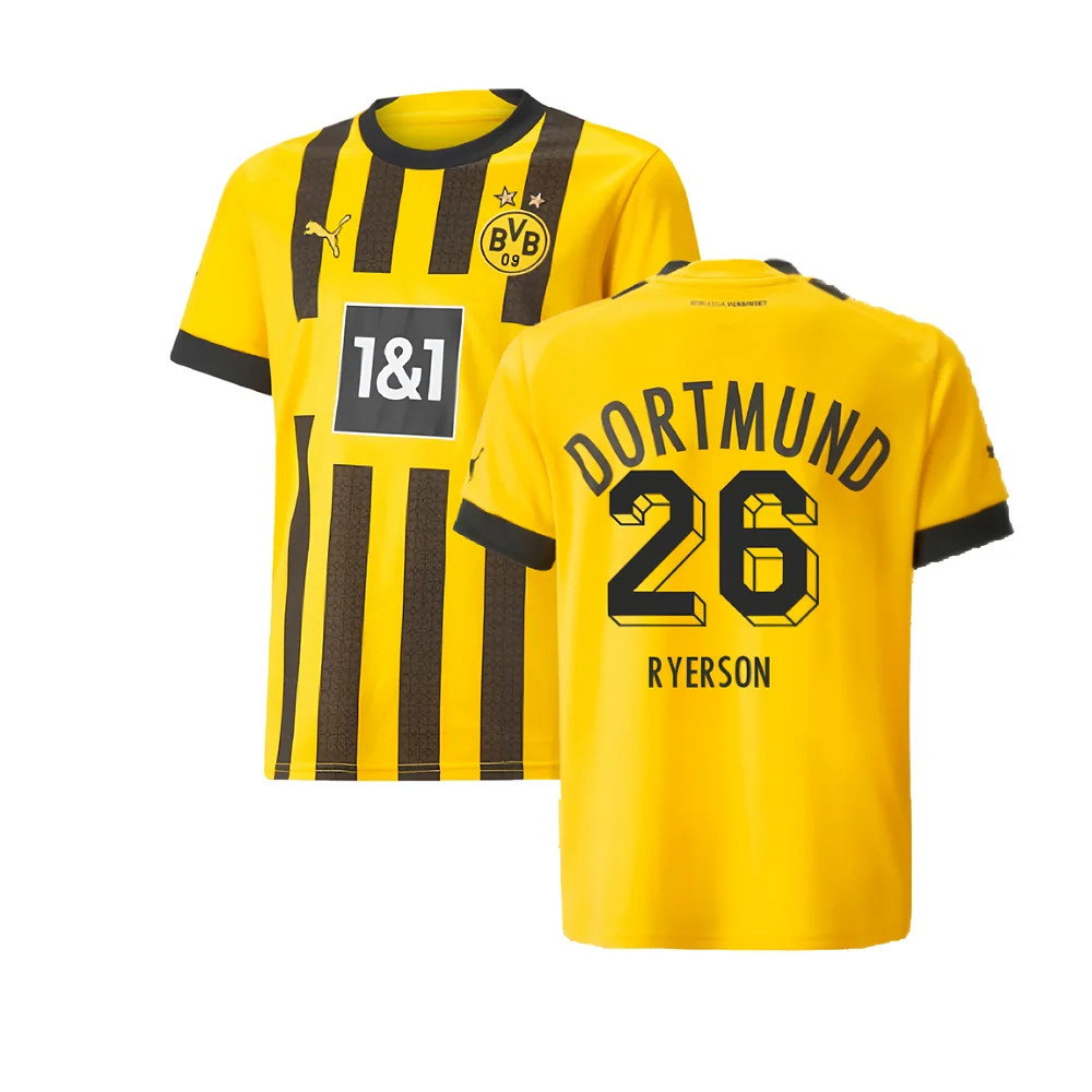2022-2023 Borussia Dortmund Home Shirt (Kids) (Ryerson 26)_0