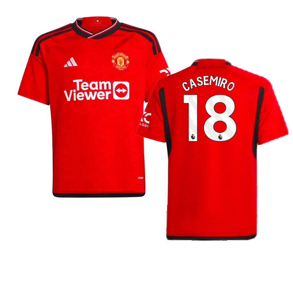 2023-2024 Man Utd Home Shirt (Kids) (Casemiro 18)_0