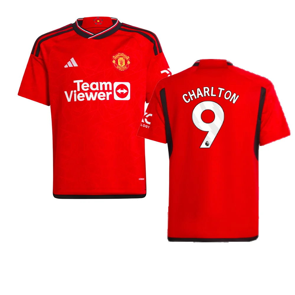 2023-2024 Man Utd Home Shirt (Kids) (Charlton 9)_0