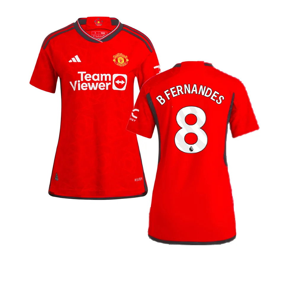2023-2024 Man Utd Authentic Home Shirt (Ladies) (B Fernandes 8)_0