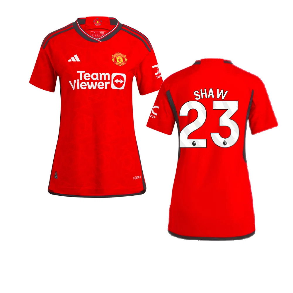 2023-2024 Man Utd Authentic Home Shirt (Ladies) (Shaw 23)_0