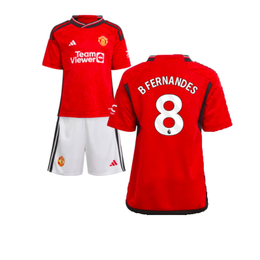 2023-2024 Man Utd Home Mini Kit (B Fernandes 8)_0