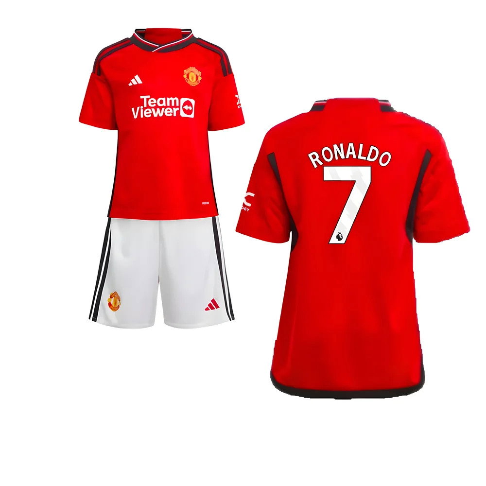 2023-2024 Man Utd Home Mini Kit (Ronaldo 7)_0