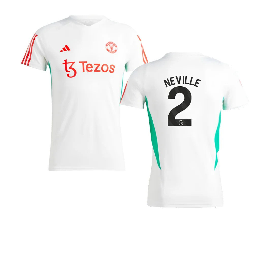 2023-2024 Man Utd Training Jersey (White) - Ladies (Neville 2)_0