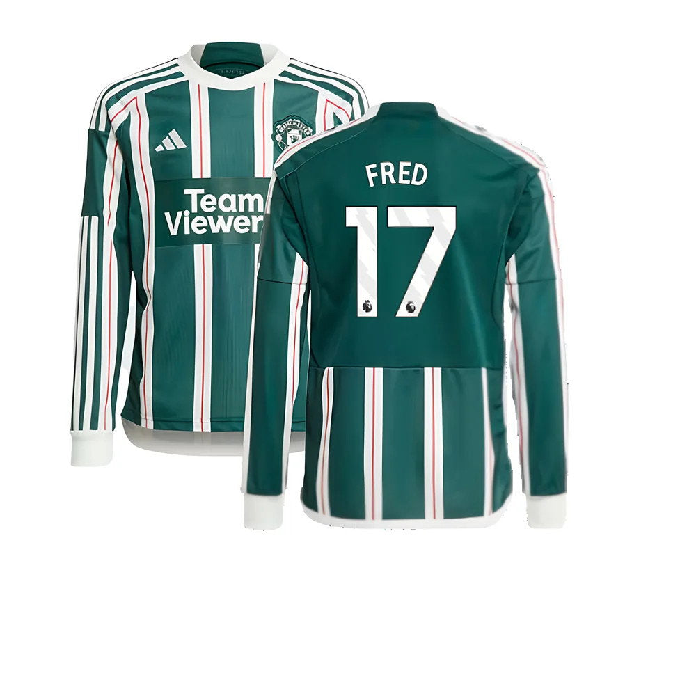 2023-2024 Man Utd Away Long Sleeve Shirt (Kids) (Fred 17)_0