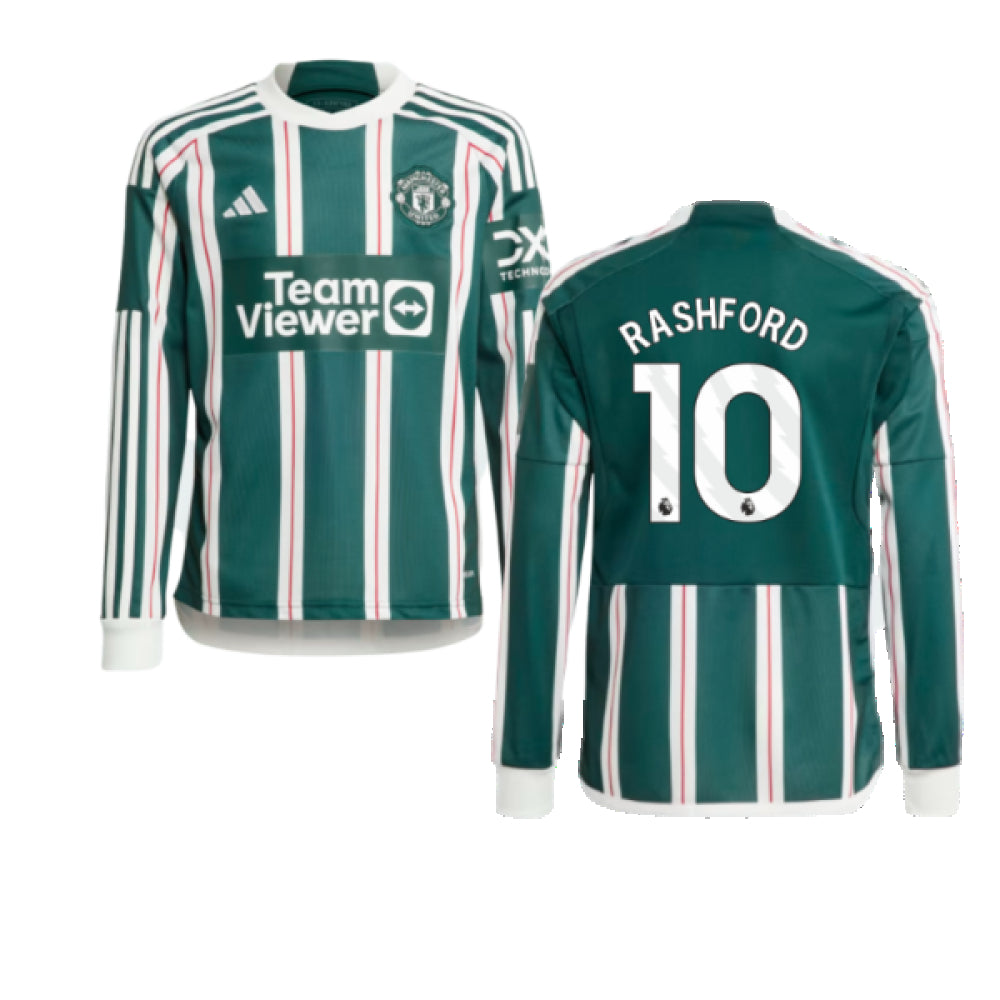 2023-2024 Man Utd Away Long Sleeve Shirt (Kids) (Rashford 10)_0