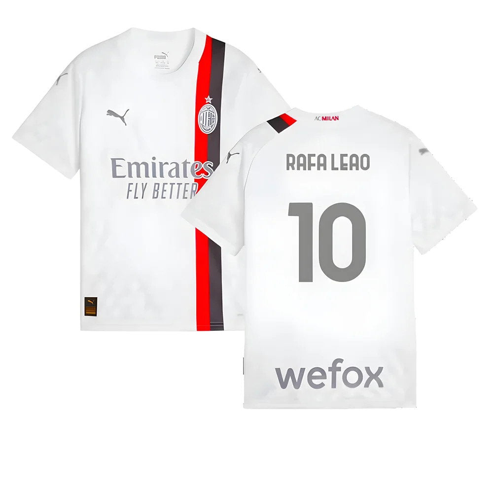 2023-2024 AC Milan Away Shirt (Kids) (Rafa Leao 10)_0