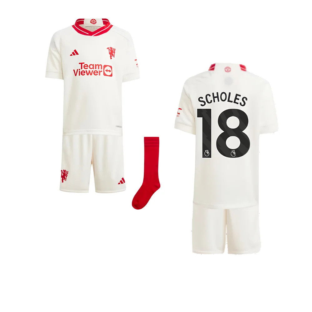 2023-2024 Man Utd Third Mini Kit (Scholes 18)_0